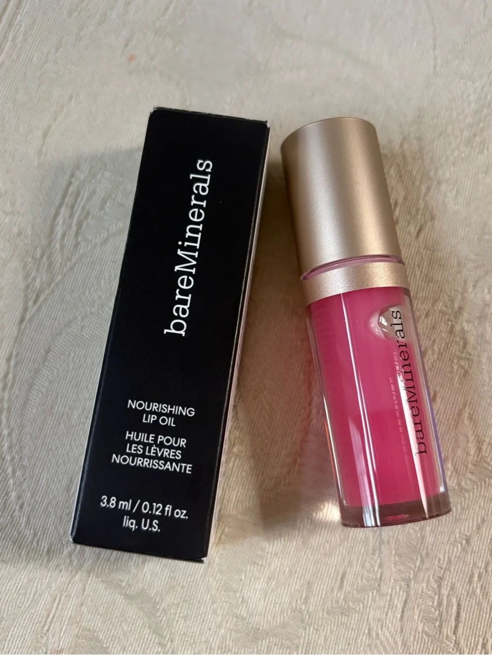 Bareminerals Nourishing Lip Oil Lipgloss in Delight BNIB